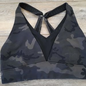 EUC Zyia Forest Camo Adjustable Mesh Bra- Small